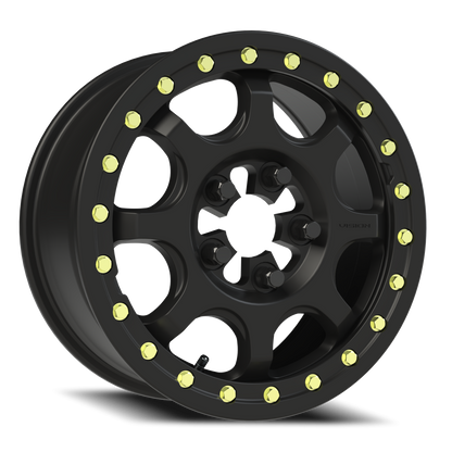 Vision Flow 15X7 Satin Black Wheel