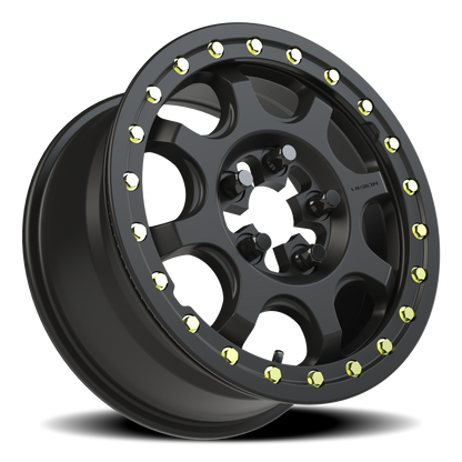 Vision Flow 15X7 Satin Black Wheel