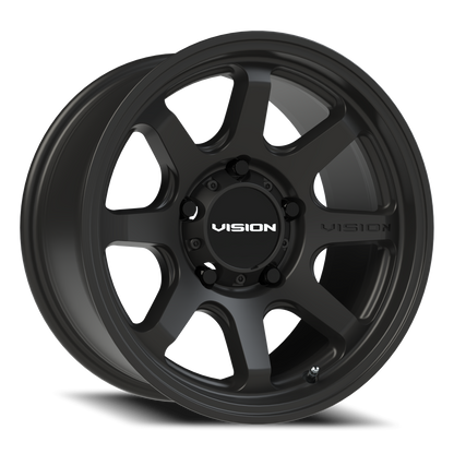Vision Flow 16X8 Satin Black Wheel