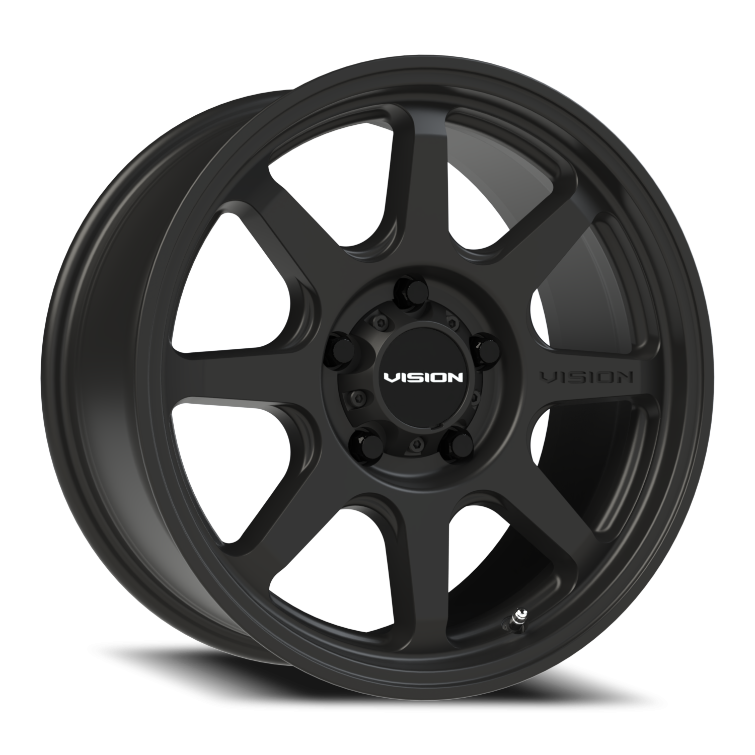 Vision Flow 17X8 Satin Black Wheel