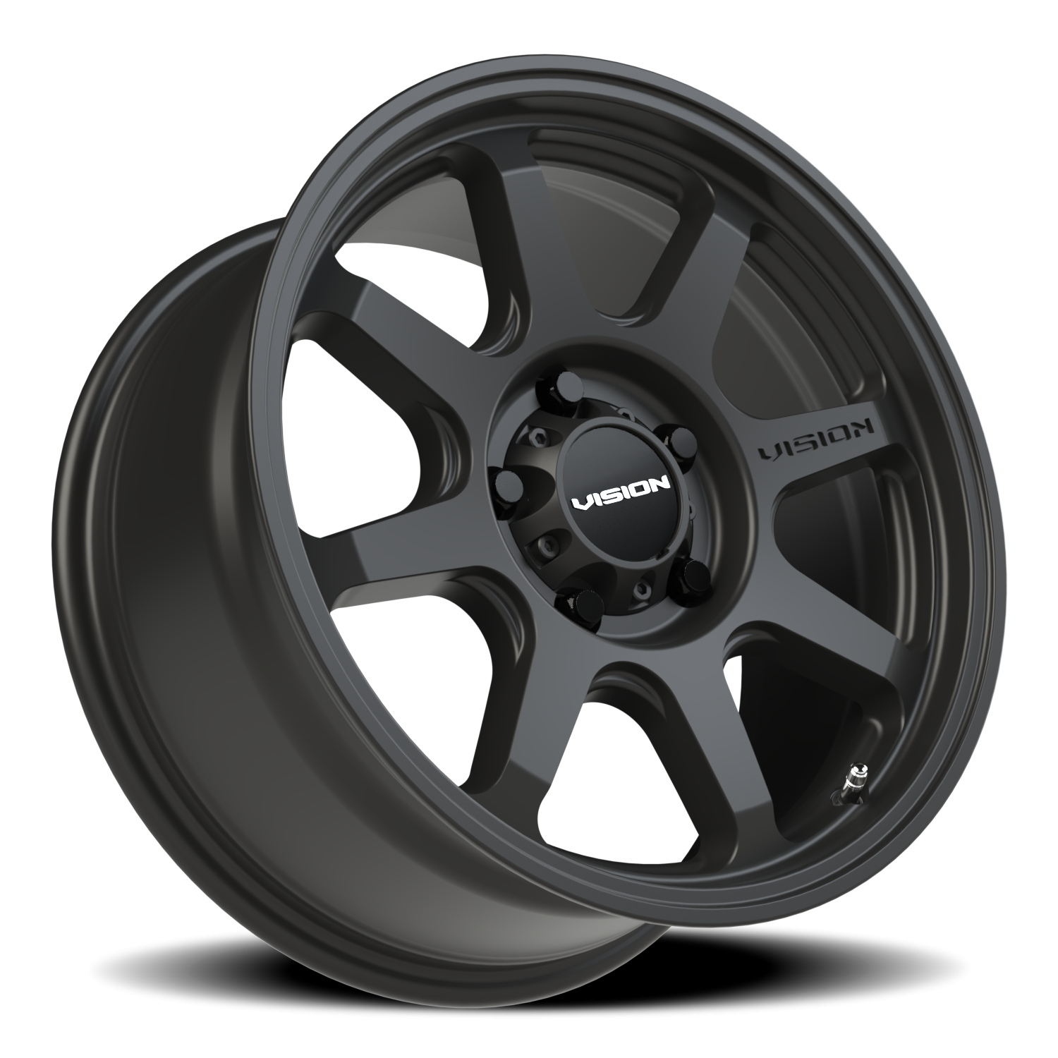 Vision Flow 17X8 Satin Black Wheel