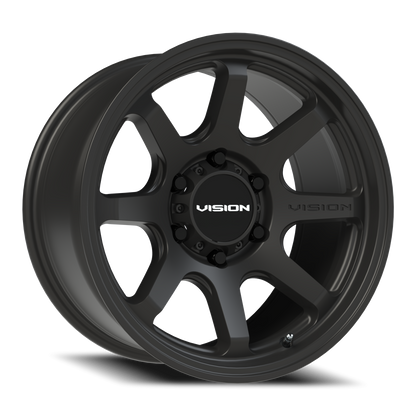 Vision Flow 17X8.5 Satin Black Wheel
