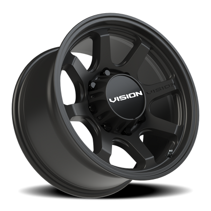 Vision Flow 17X9 Satin Black Wheel