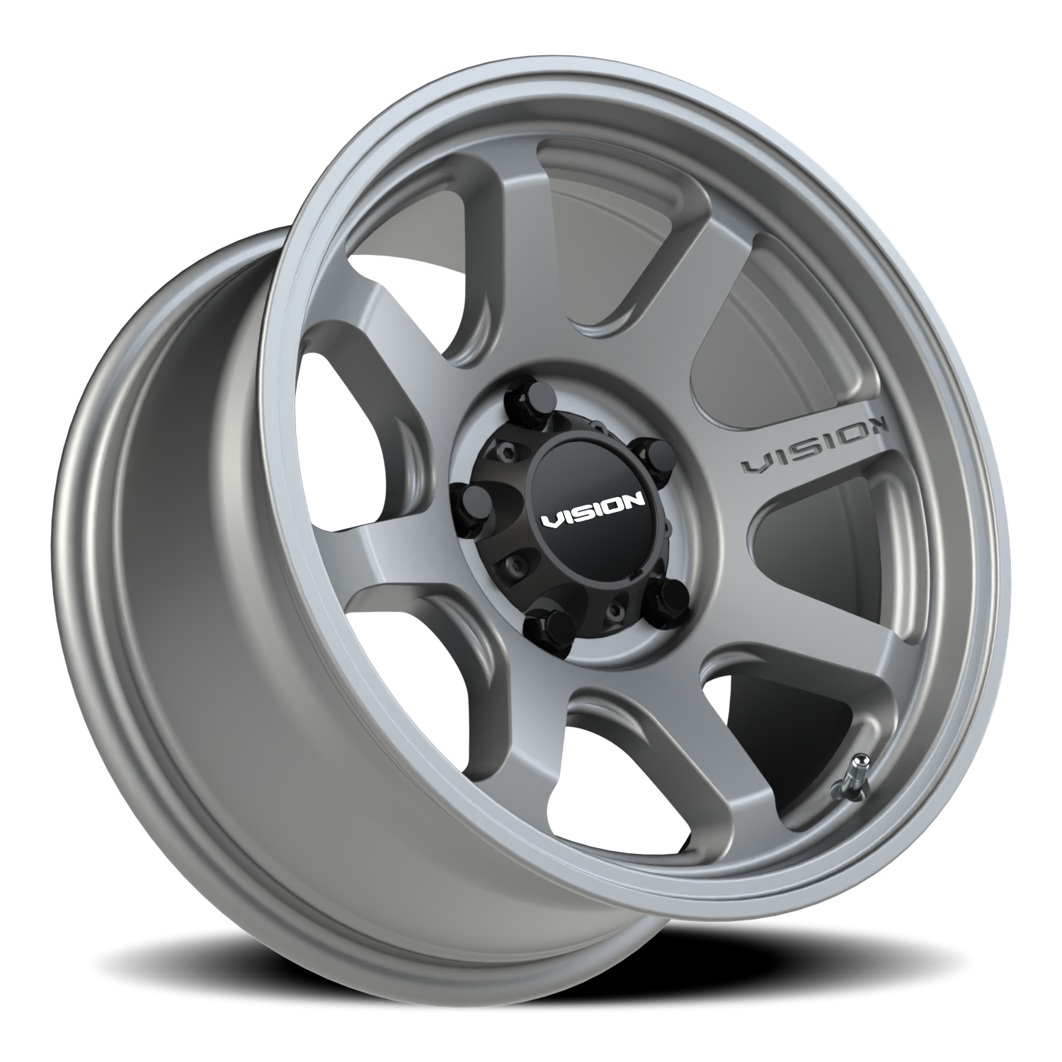 Vision Flow 16X8 Satin Grey Wheel