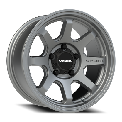 Vision Flow 16X8 Satin Grey Wheel