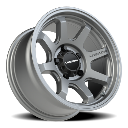 Vision Flow 16X8 Satin Grey Wheel