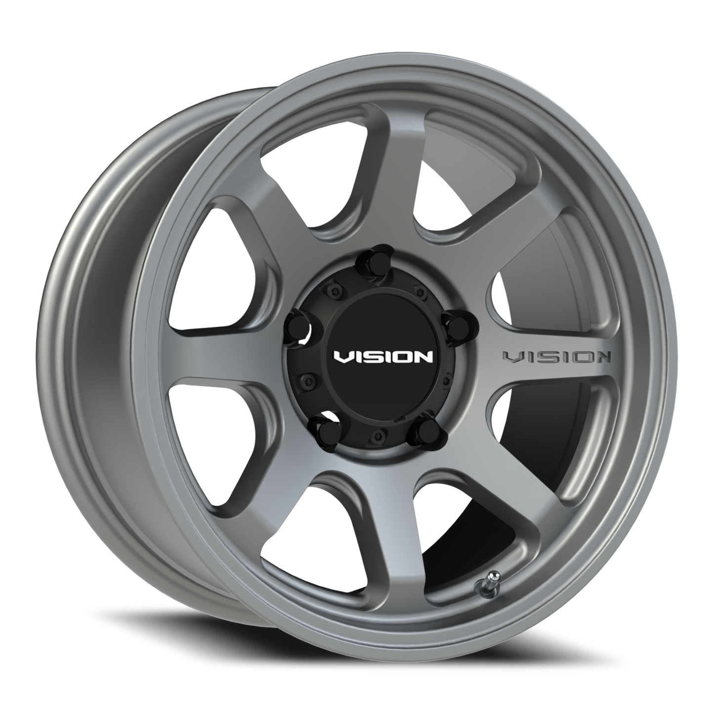 Vision Flow 16X8 Satin Grey Wheel