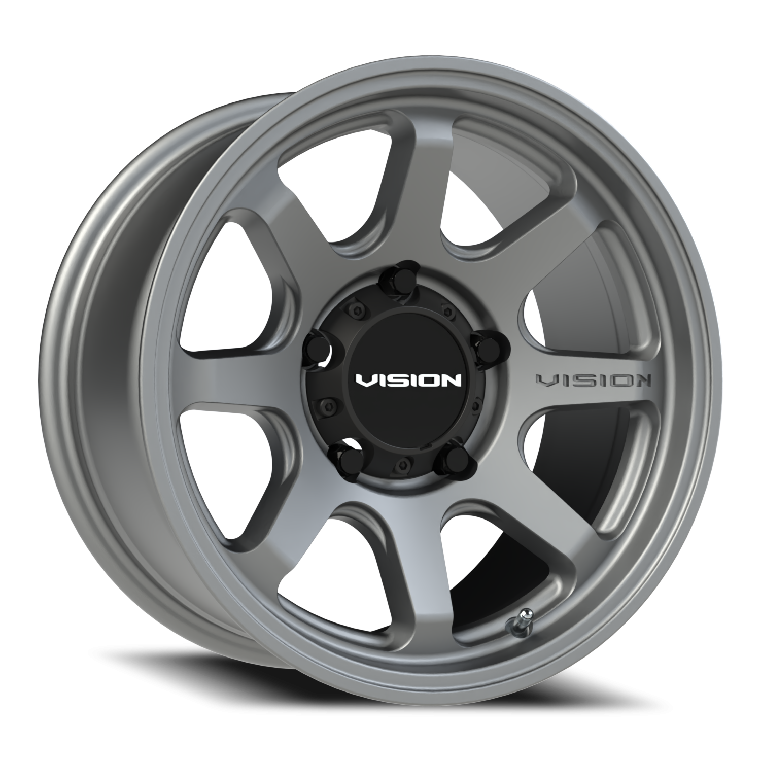 Vision Flow 16X8 Satin Grey Wheel