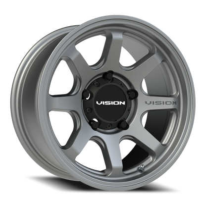 Vision Flow 16X8 Satin Grey Wheel