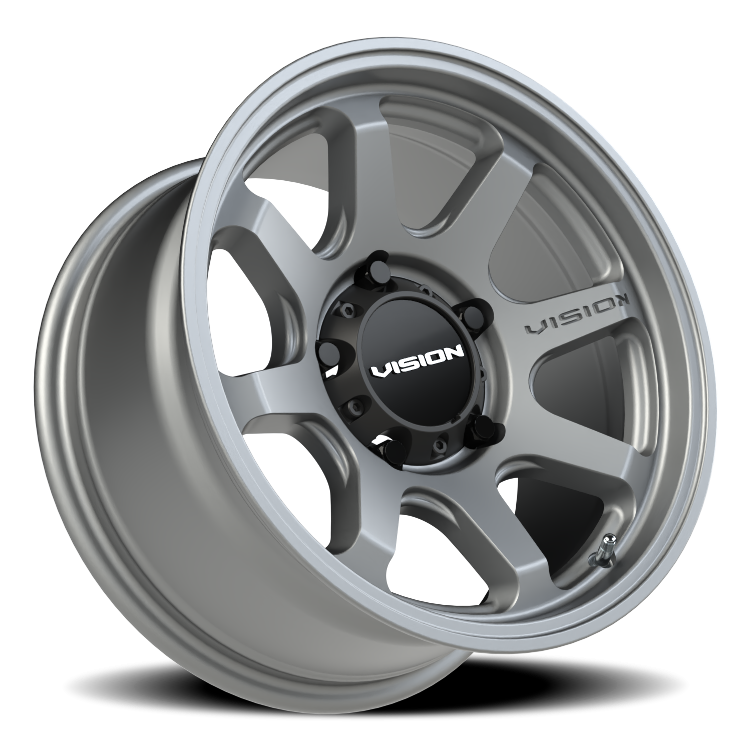 Vision Flow 16X8 Satin Grey Wheel