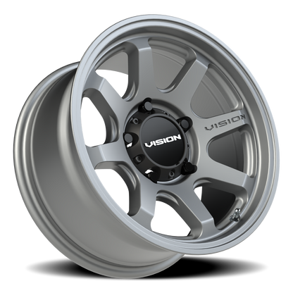 Vision Flow 16X8 Satin Grey Wheel