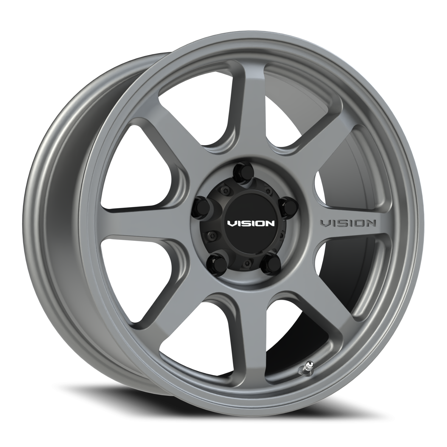 Vision Flow 17X8 Satin Grey Wheel