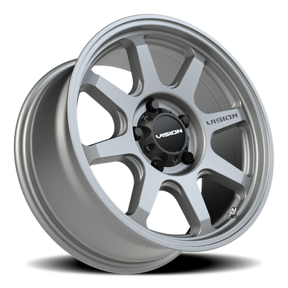 Vision Flow 17X8 Satin Grey Wheel