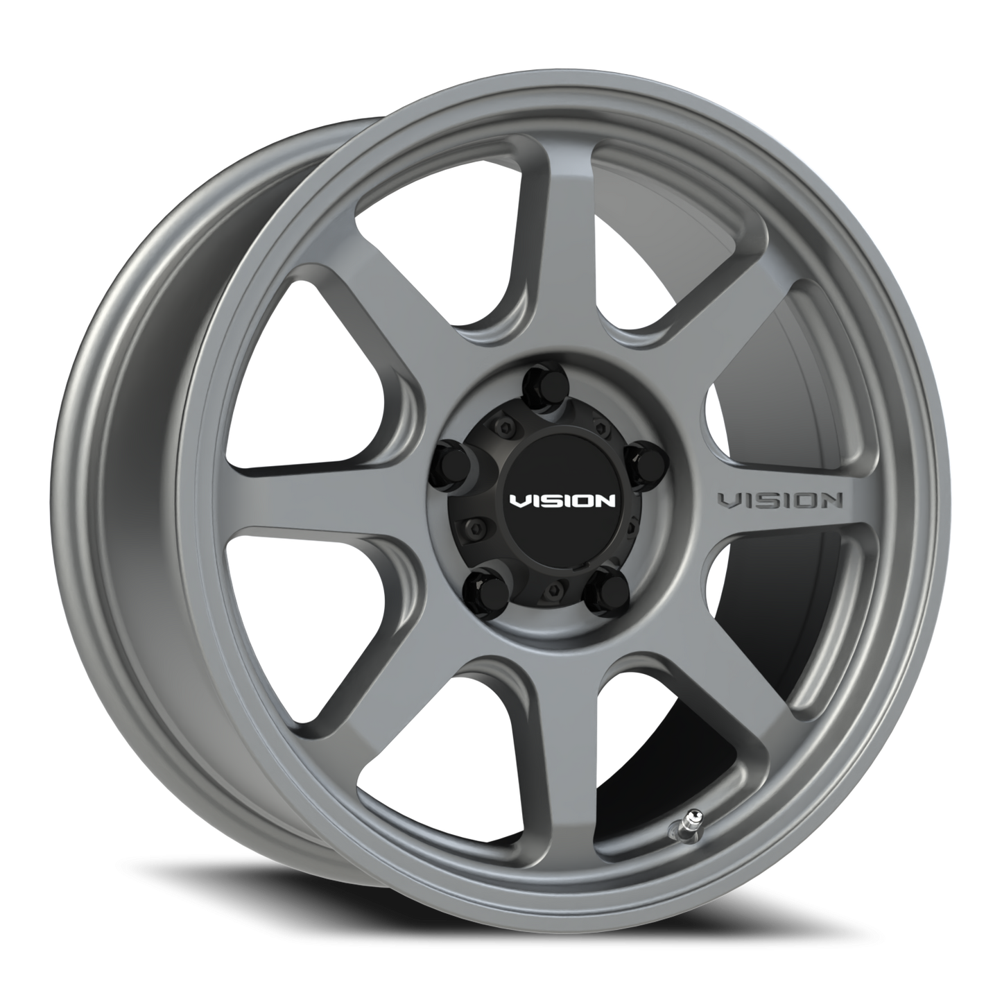 Vision Flow 17X8 Satin Grey Wheel