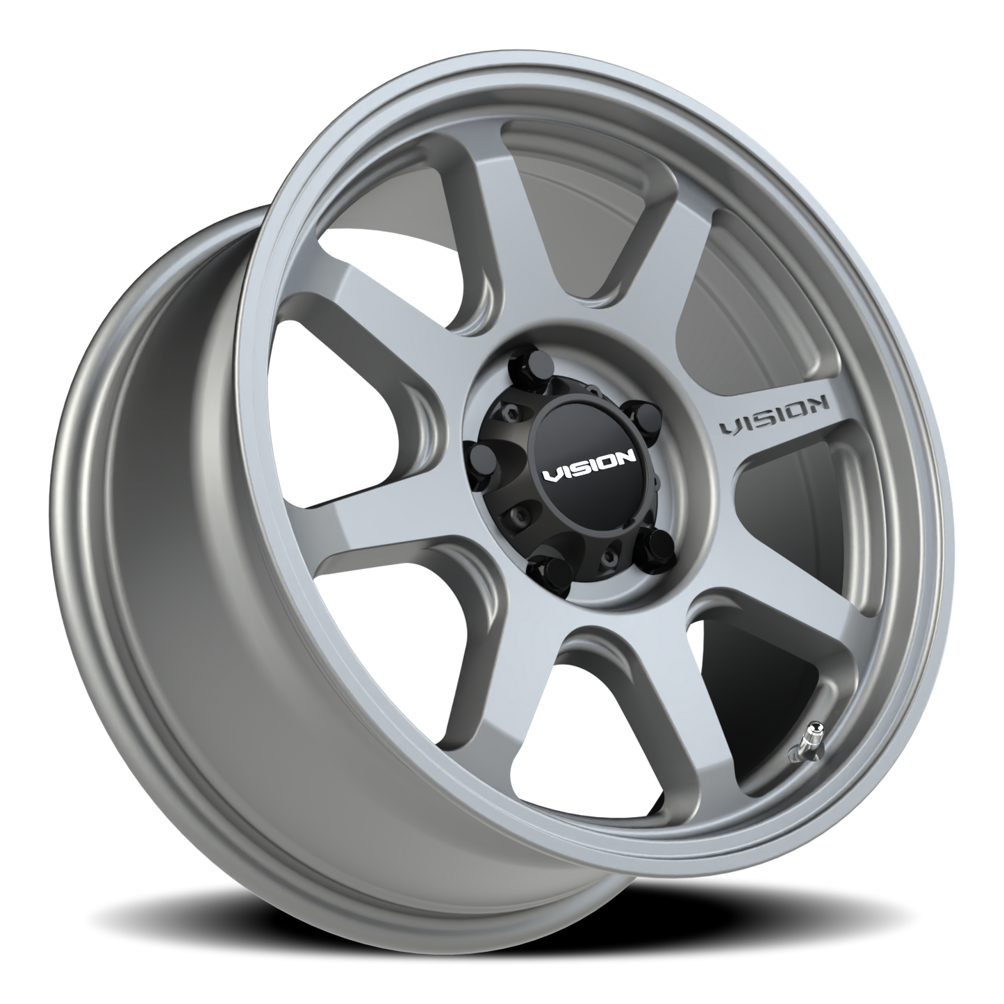 Vision Flow 17X8.5 Satin Grey Wheel