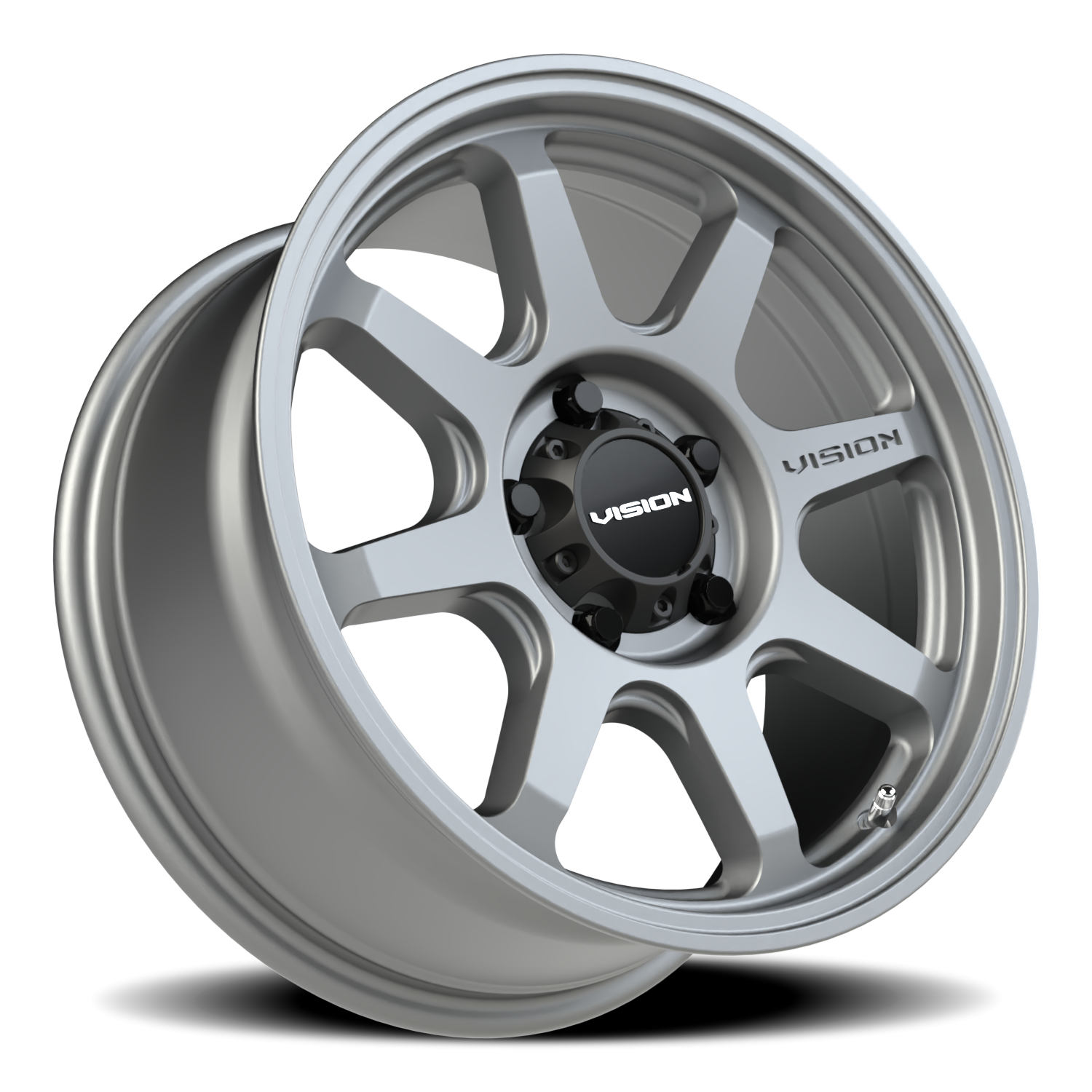Vision Flow 17X8 Satin Grey Wheel