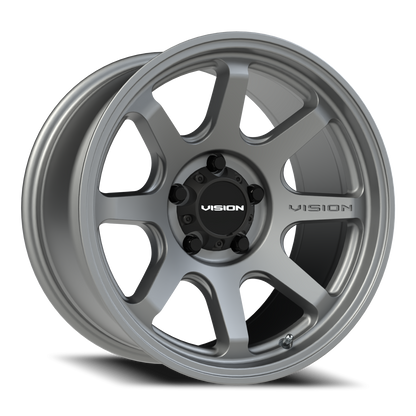 Vision Flow 17X9 Satin Grey Wheel