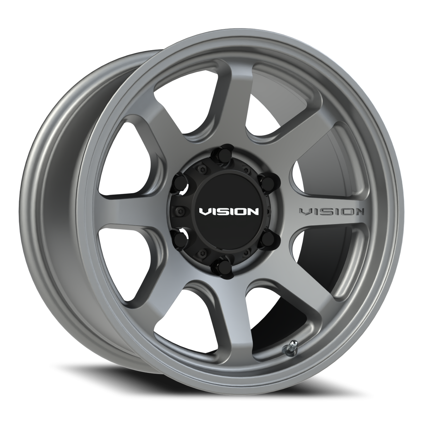 Vision Flow 16X8 Satin Grey Wheel