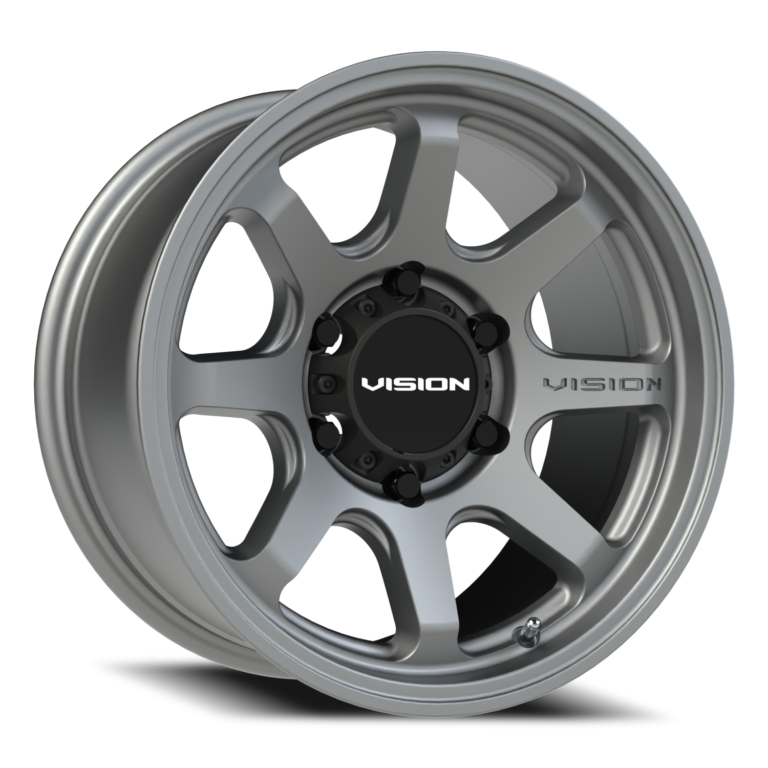 Vision Flow 16X8 Satin Grey Wheel