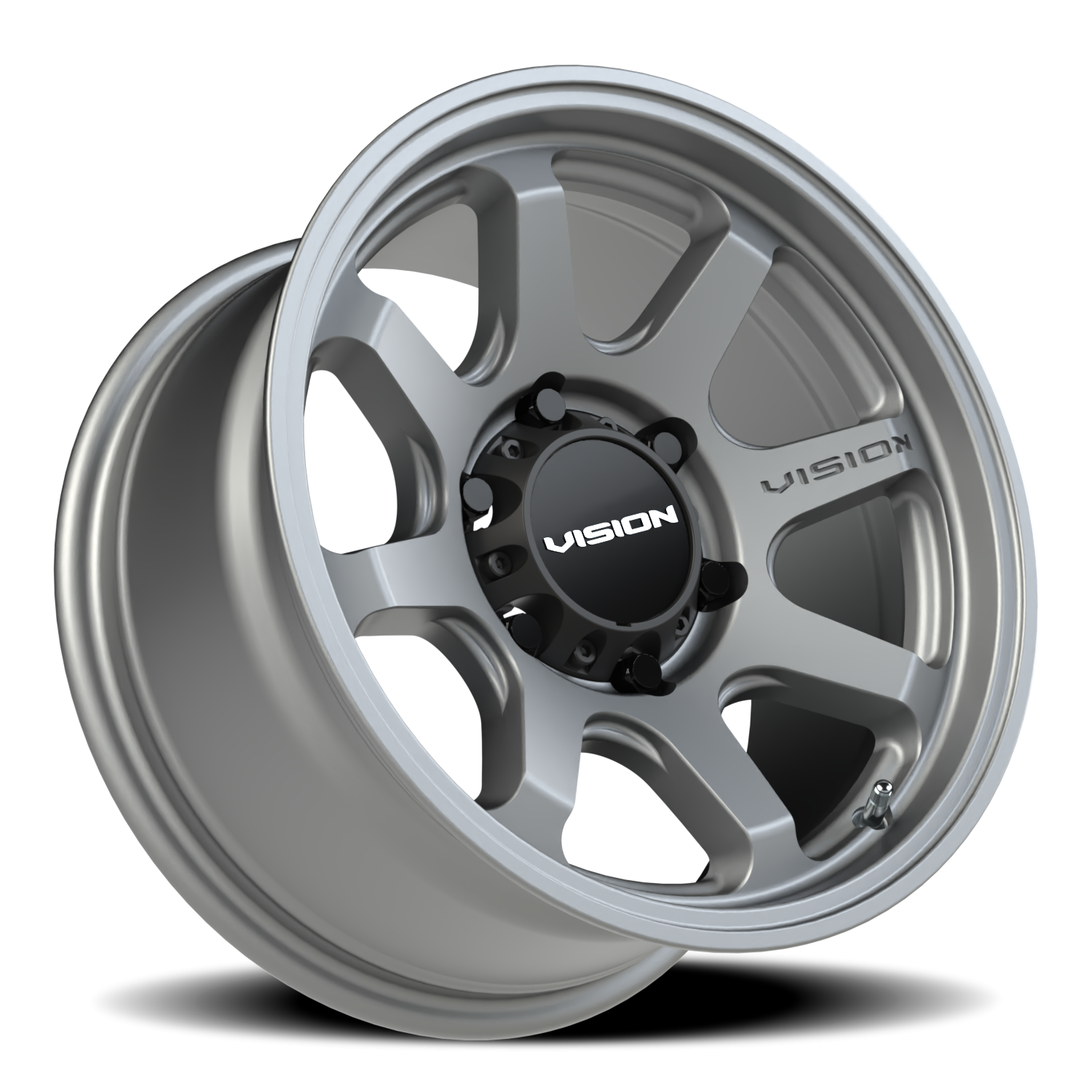 Vision Flow 16X8 Satin Grey Wheel