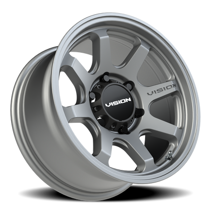 Vision Flow 16X8 Satin Grey Wheel