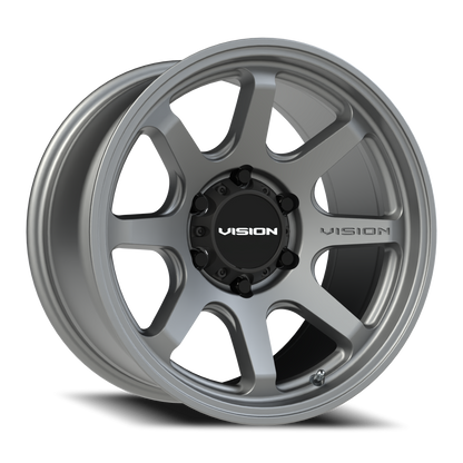 Vision Flow 17X9 Satin Grey Wheel