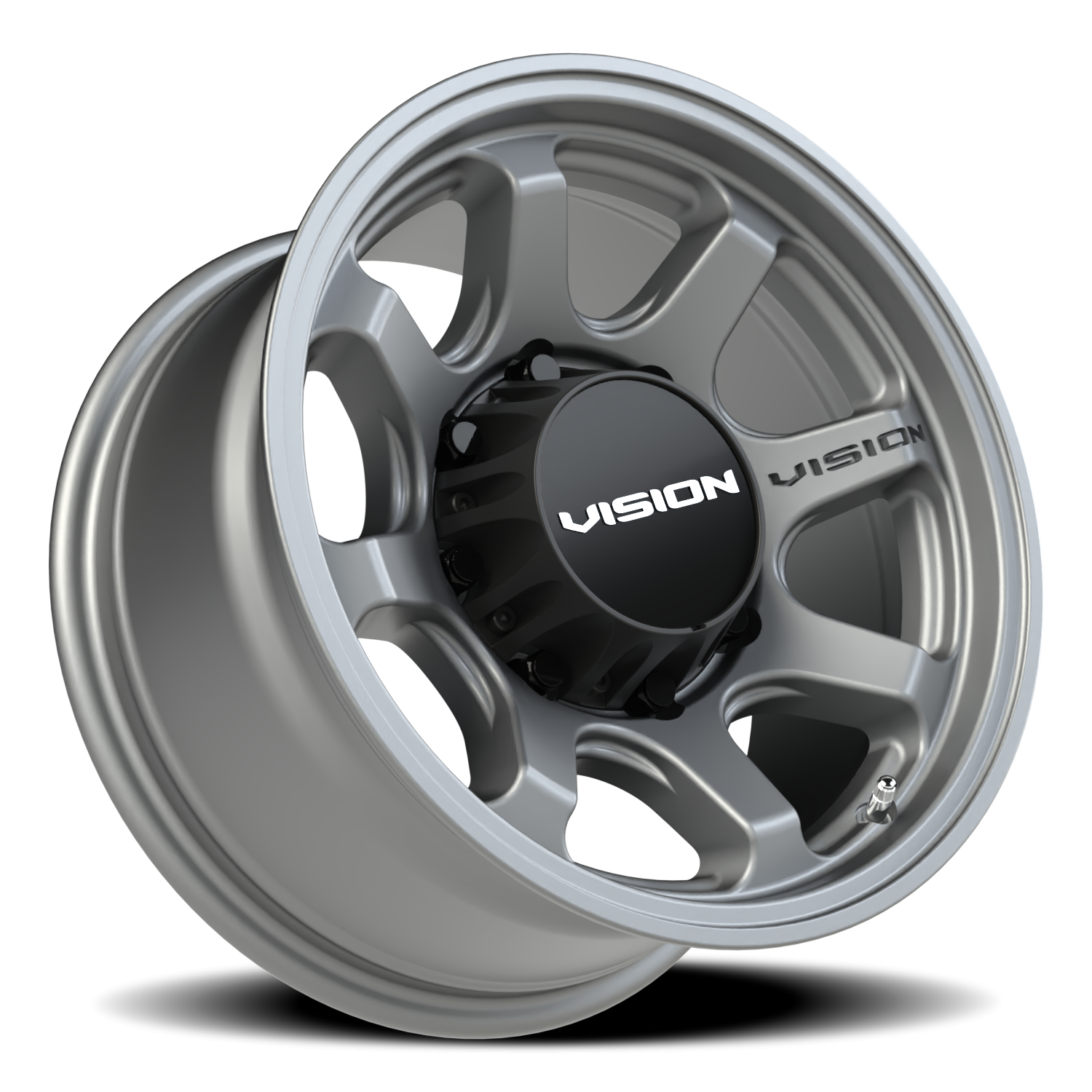 Vision Flow 16X8 Satin Grey Wheel