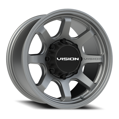 Vision Flow 17X8.5 Satin Grey Wheel