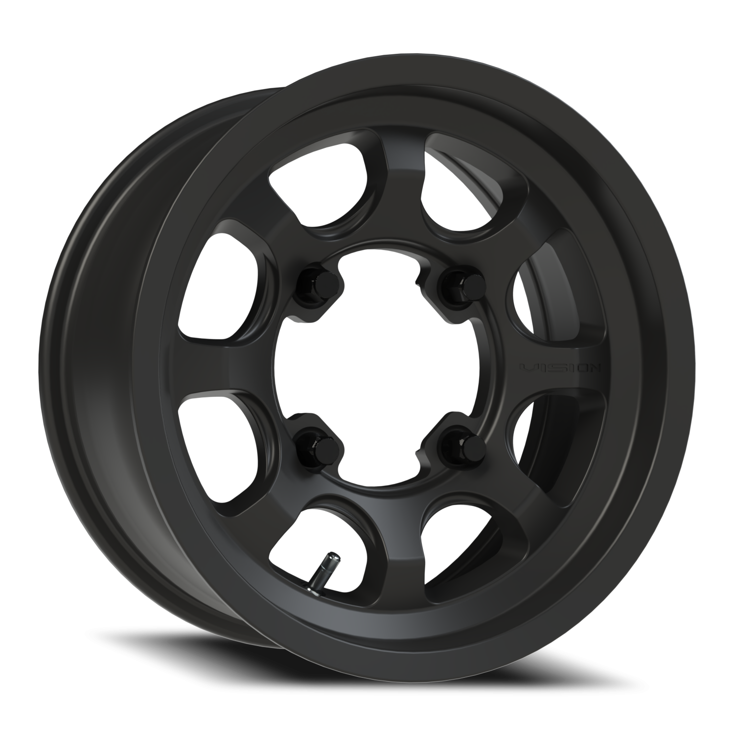 Vision Flow 15X7 Satin Black Wheel
