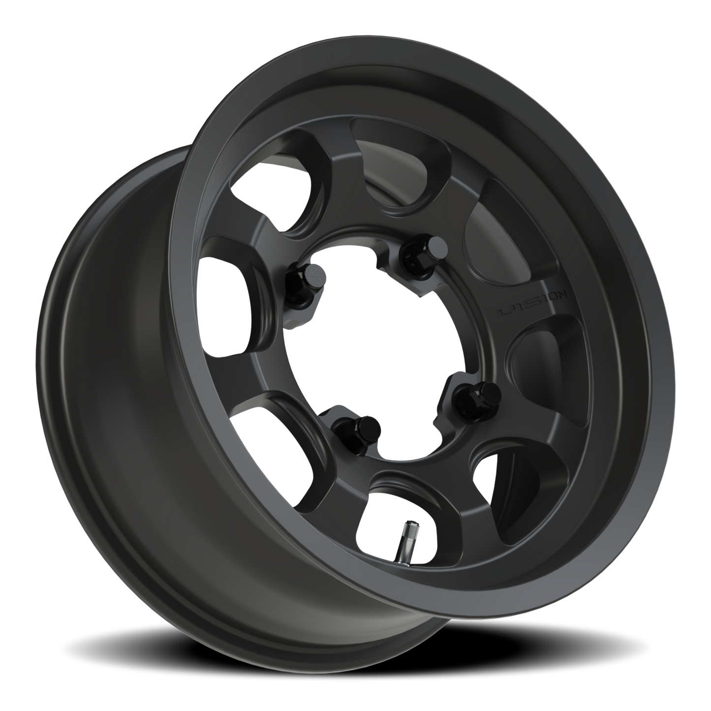 Vision Flow 15X10 Satin Black Wheel