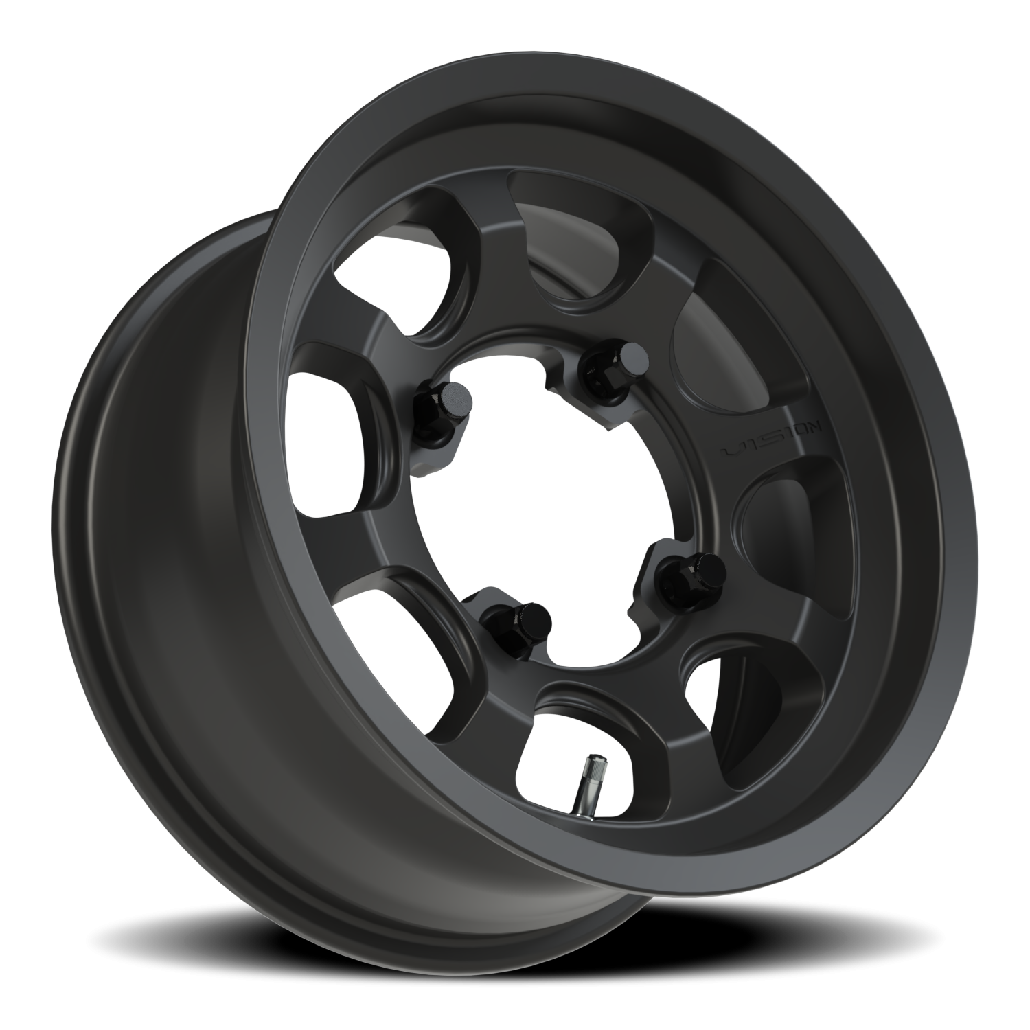 Vision Flow 15X10 Satin Black Wheel