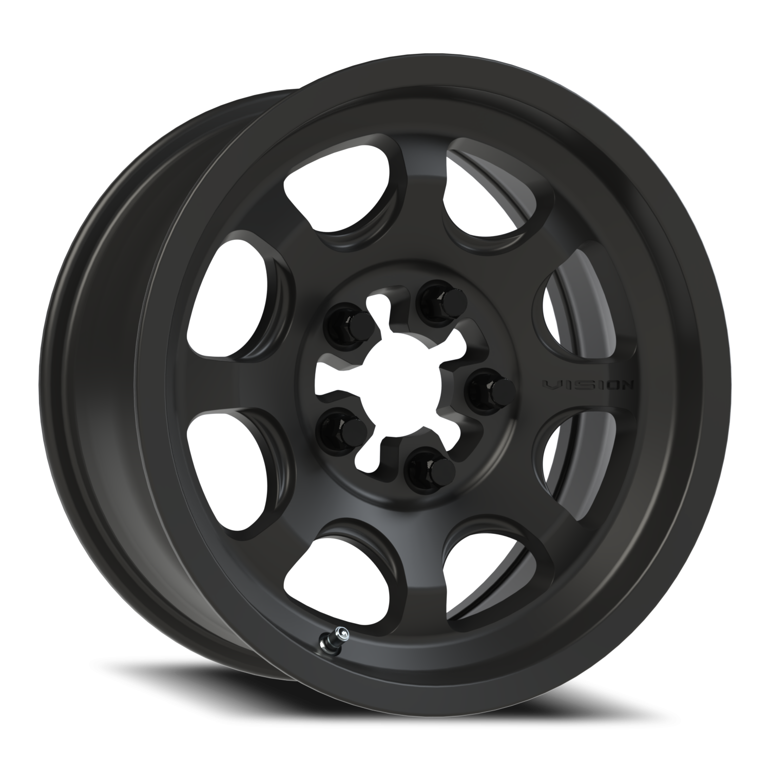 Vision Flow 15X7 Satin Black Wheel