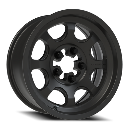 Vision Flow 15X6 Satin Black Wheel