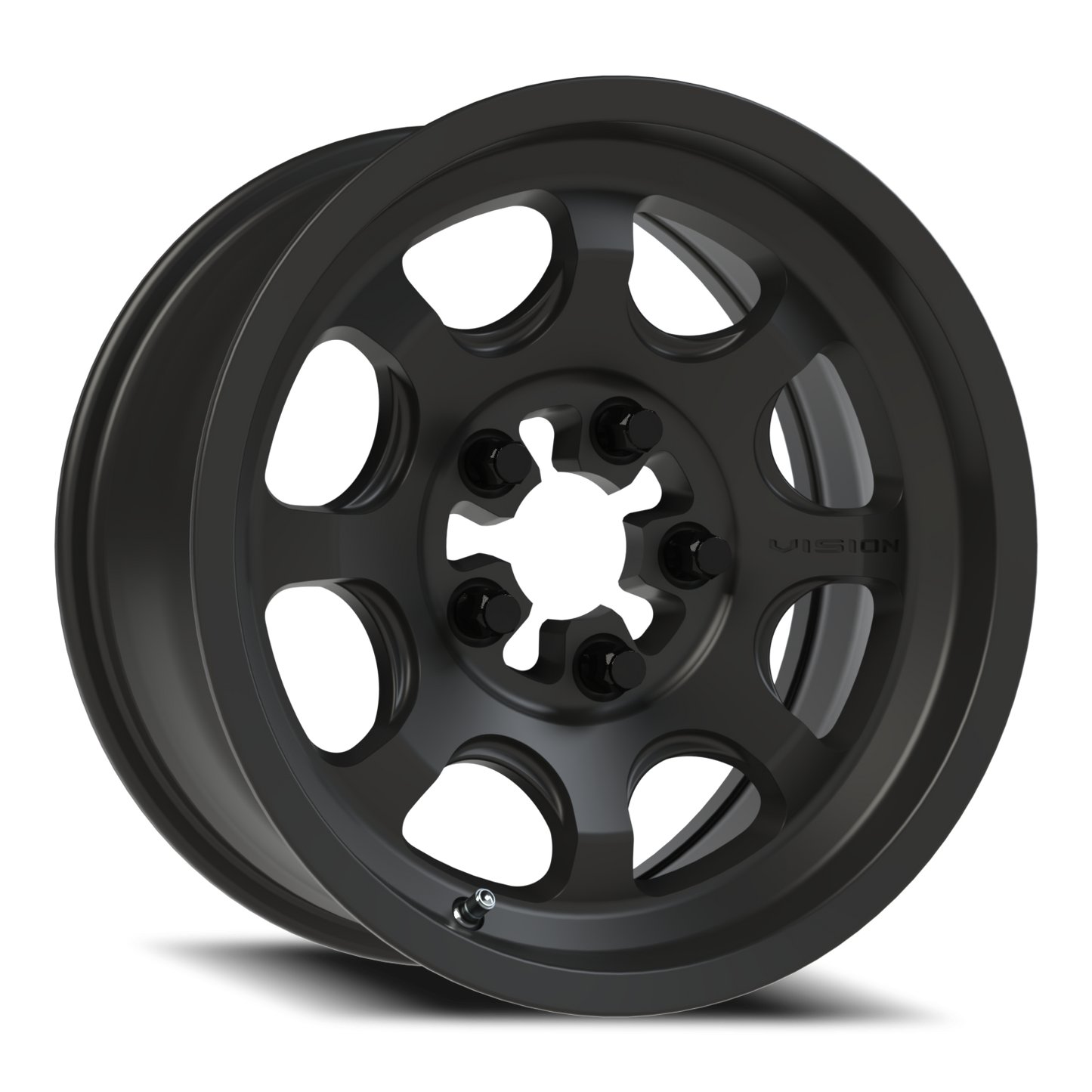 Vision Flow 15X7 Satin Black Wheel