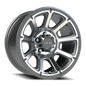 Vision Turbine 16X8 Gunmetal Machined Face Wheel