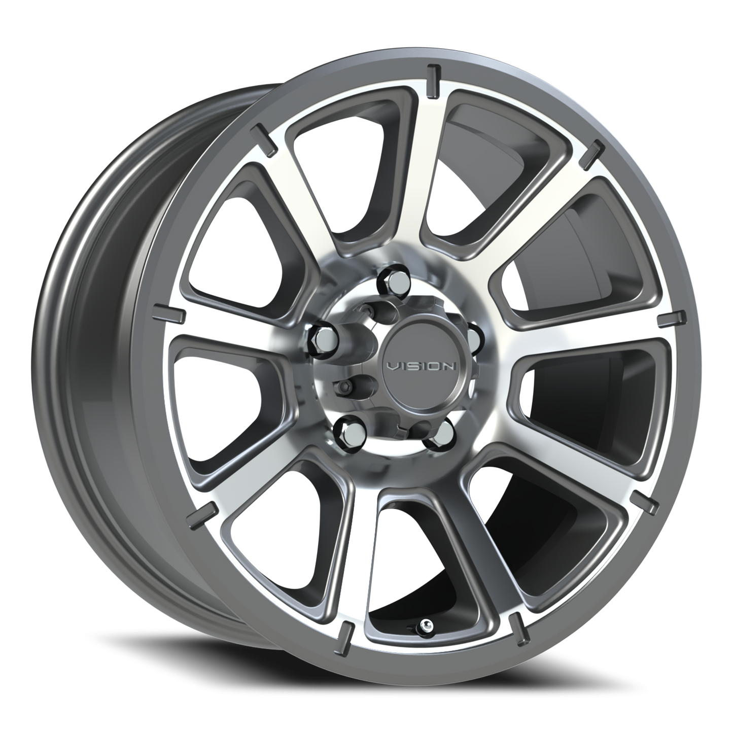 Vision Turbine 17X8.5 Gunmetal Machined Face Wheel