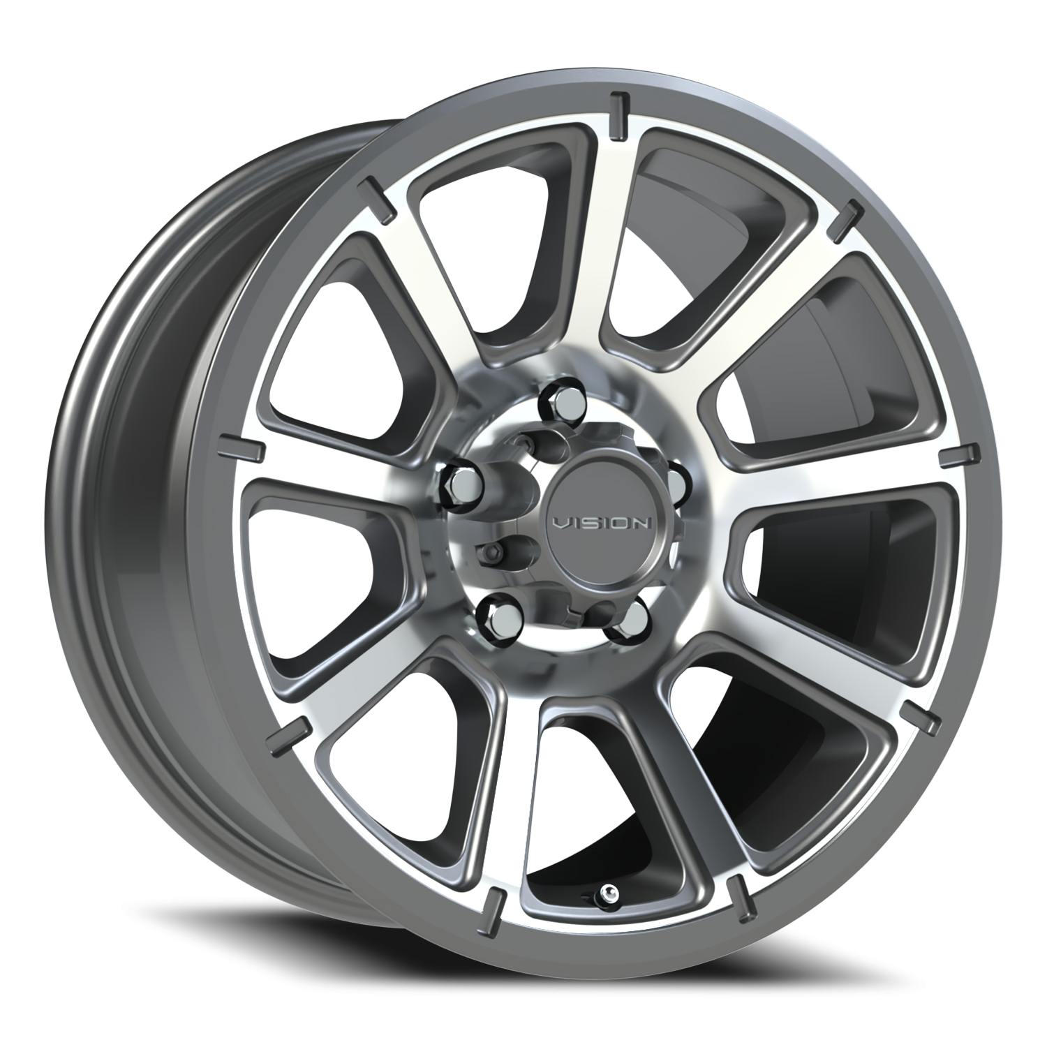 Vision Turbine 17X8.5 Gunmetal Machined Face Wheel