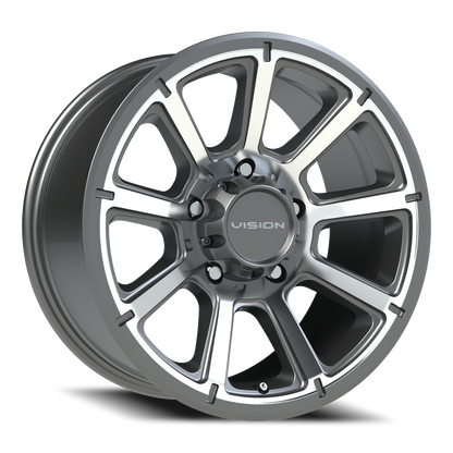 Vision Turbine 18X9 Gunmetal Machined Face Wheel