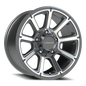 Vision Turbine 18X9 Gunmetal Machined Face Wheel