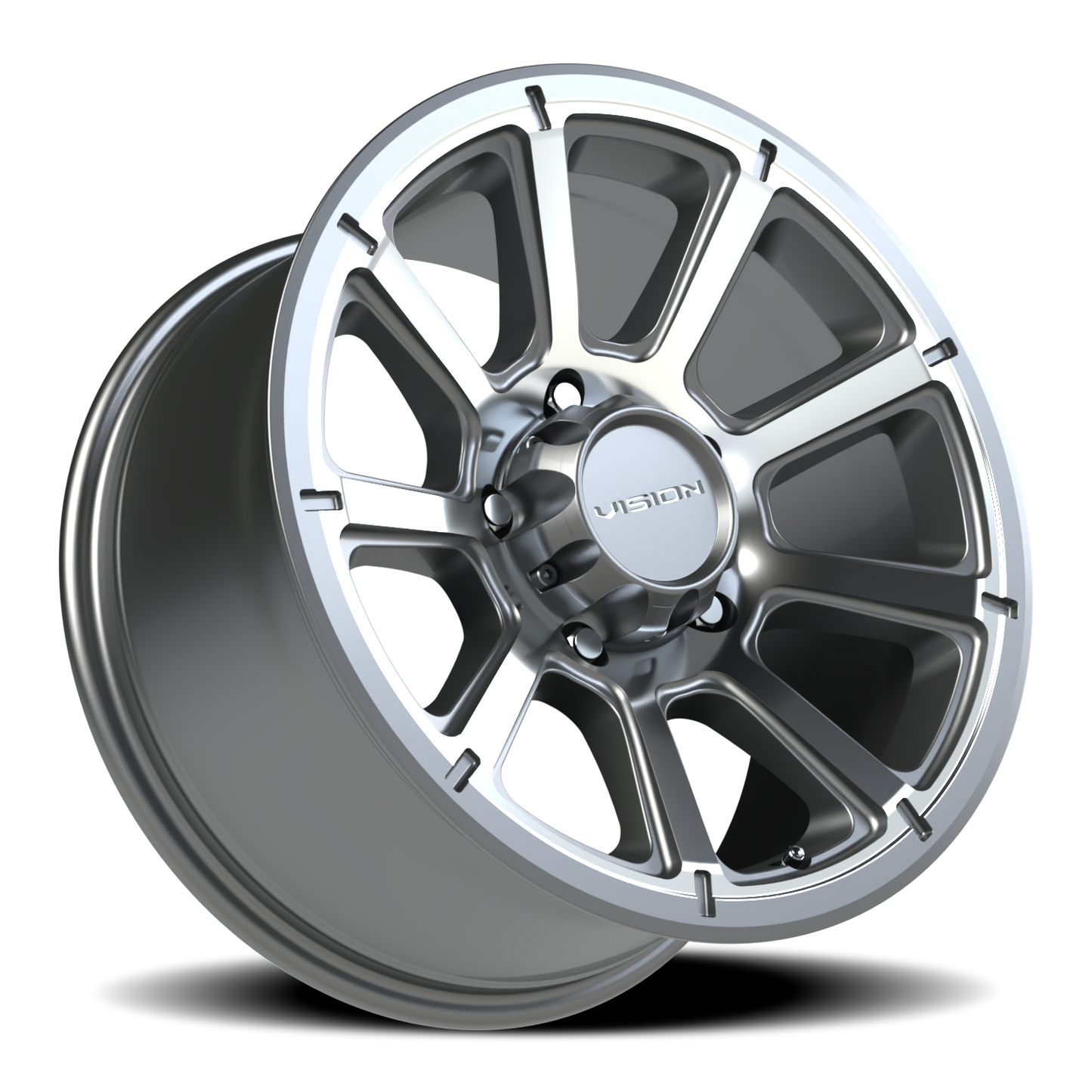 Vision Turbine 18X9 Gunmetal Machined Face Wheel
