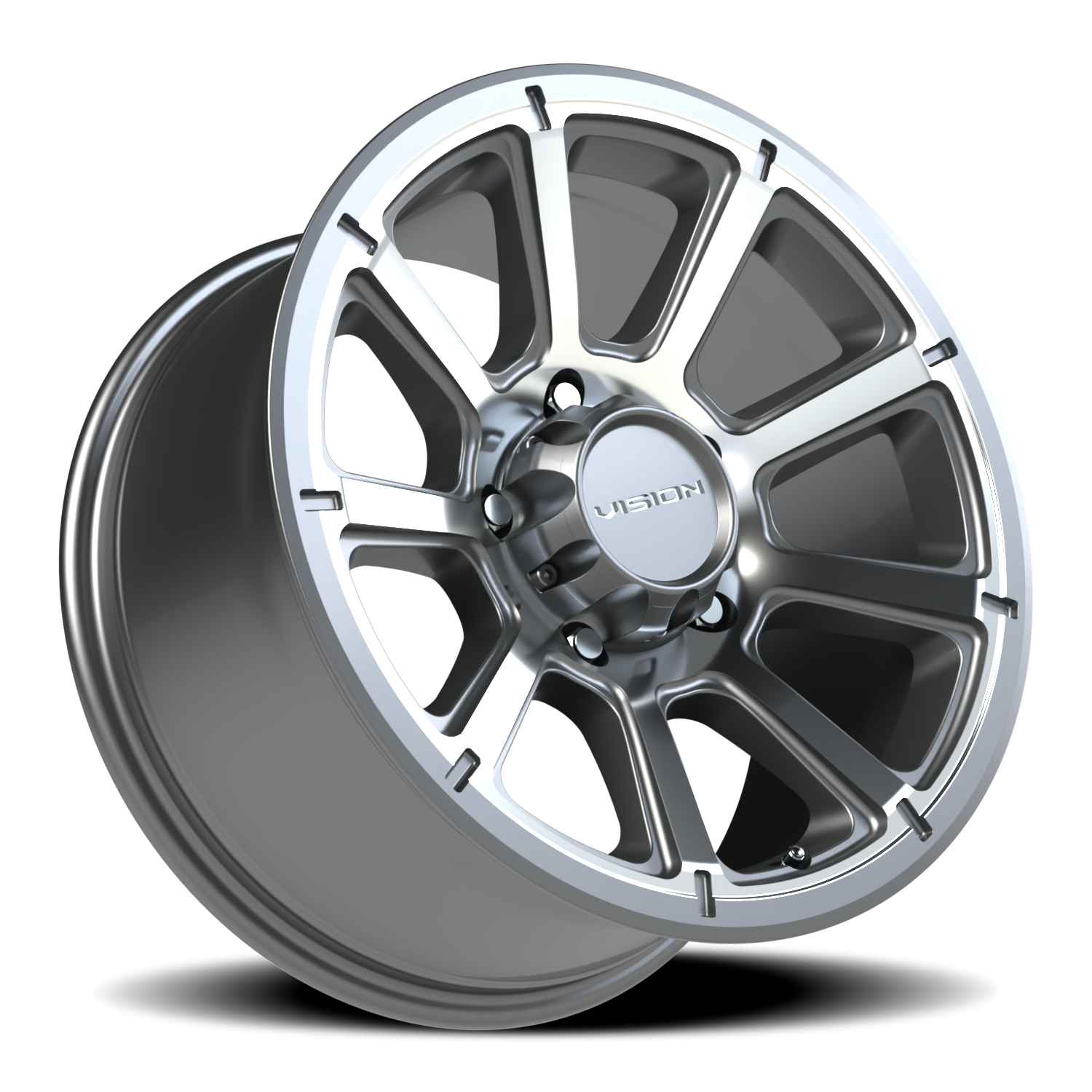Vision Turbine 18X9 Gunmetal Machined Face Wheel