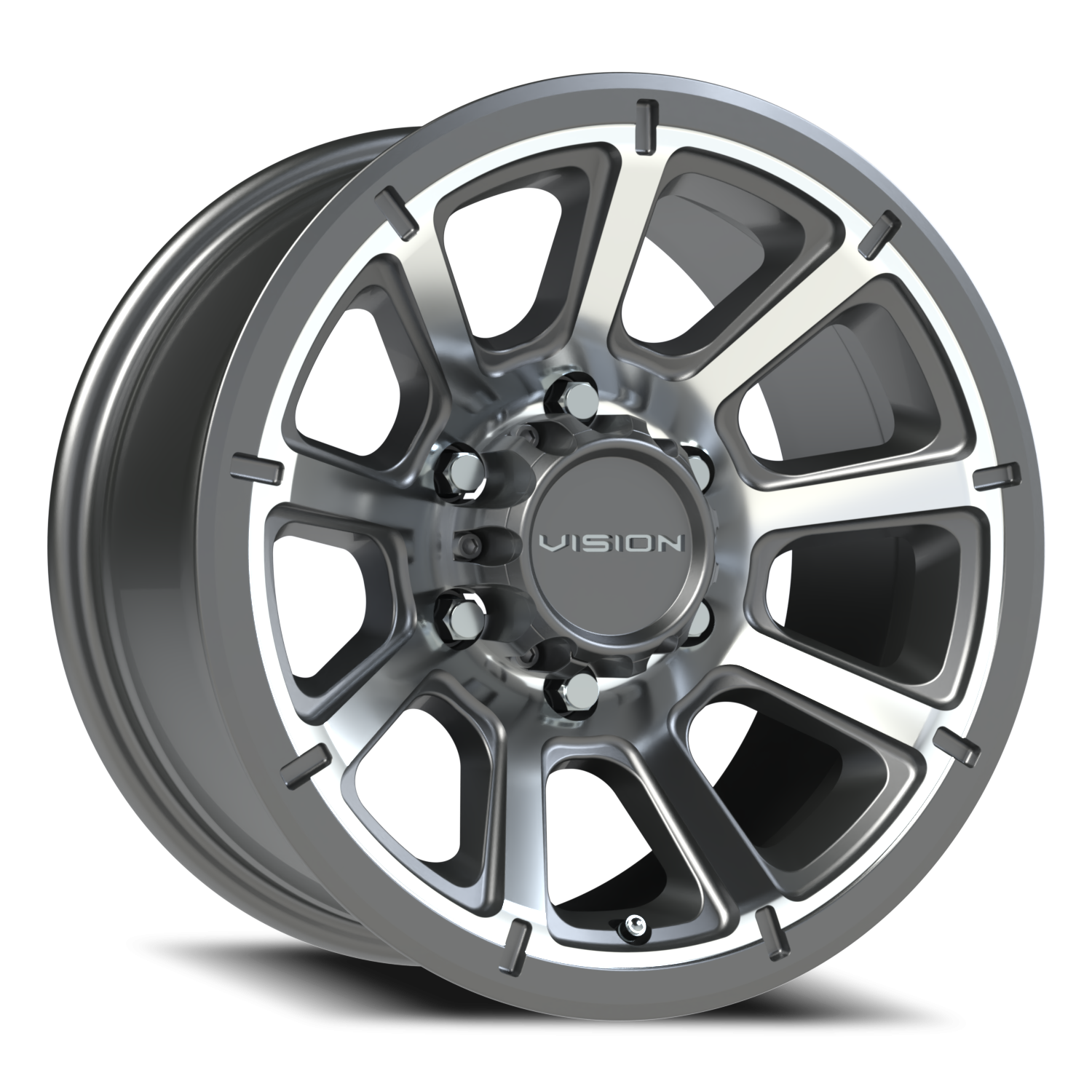 Vision Turbine 16X8 Gunmetal Machined Face Wheel