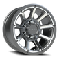 Vision Turbine 16X8 Gunmetal Machined Face Wheel