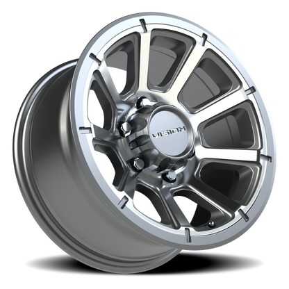 Vision Turbine 16X8 Gunmetal Machined Face Wheel
