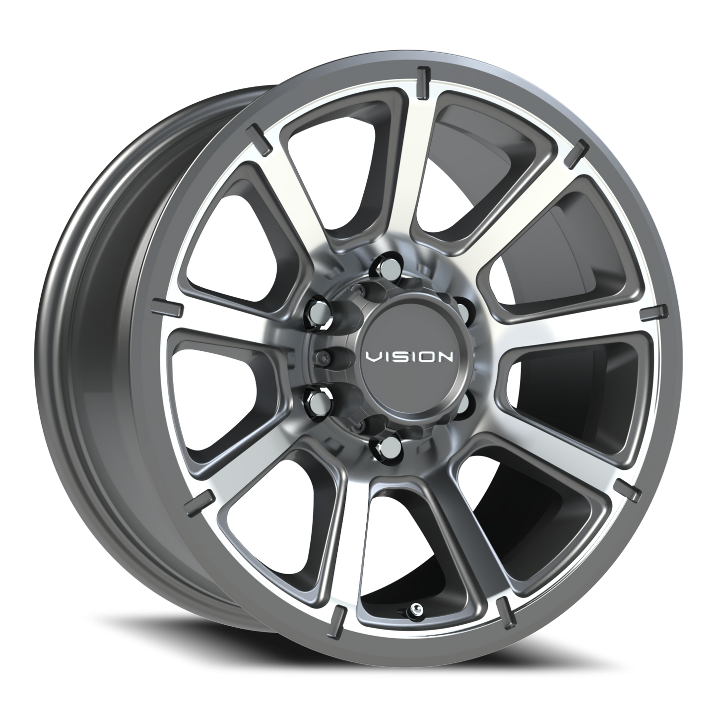 Vision Turbine 17X8.5 Gunmetal Machined Face Wheel