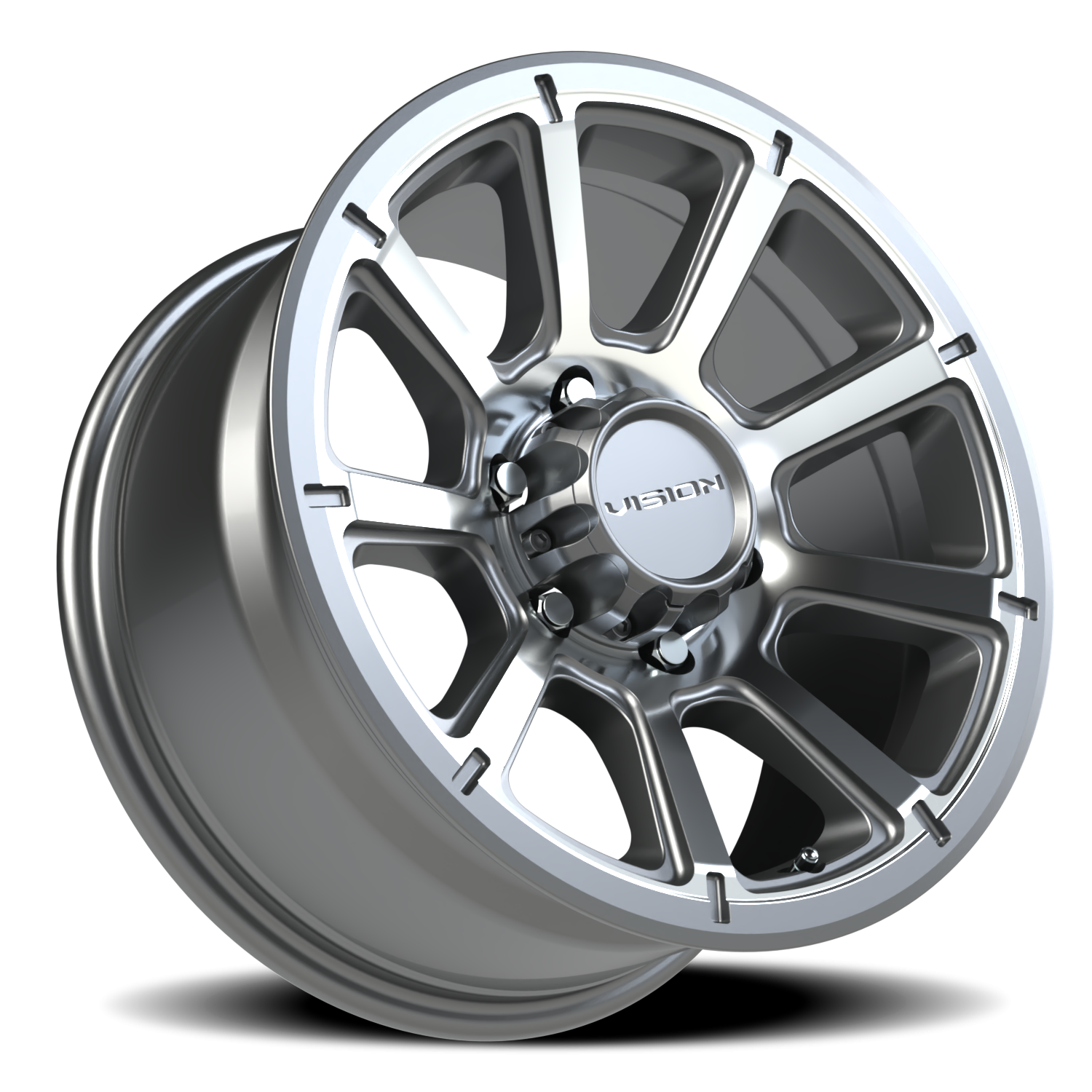 Vision Turbine 17X8.5 Gunmetal Machined Face Wheel