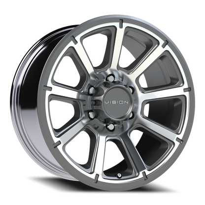 Vision Turbine 18X9 Gunmetal Machined Face Wheel
