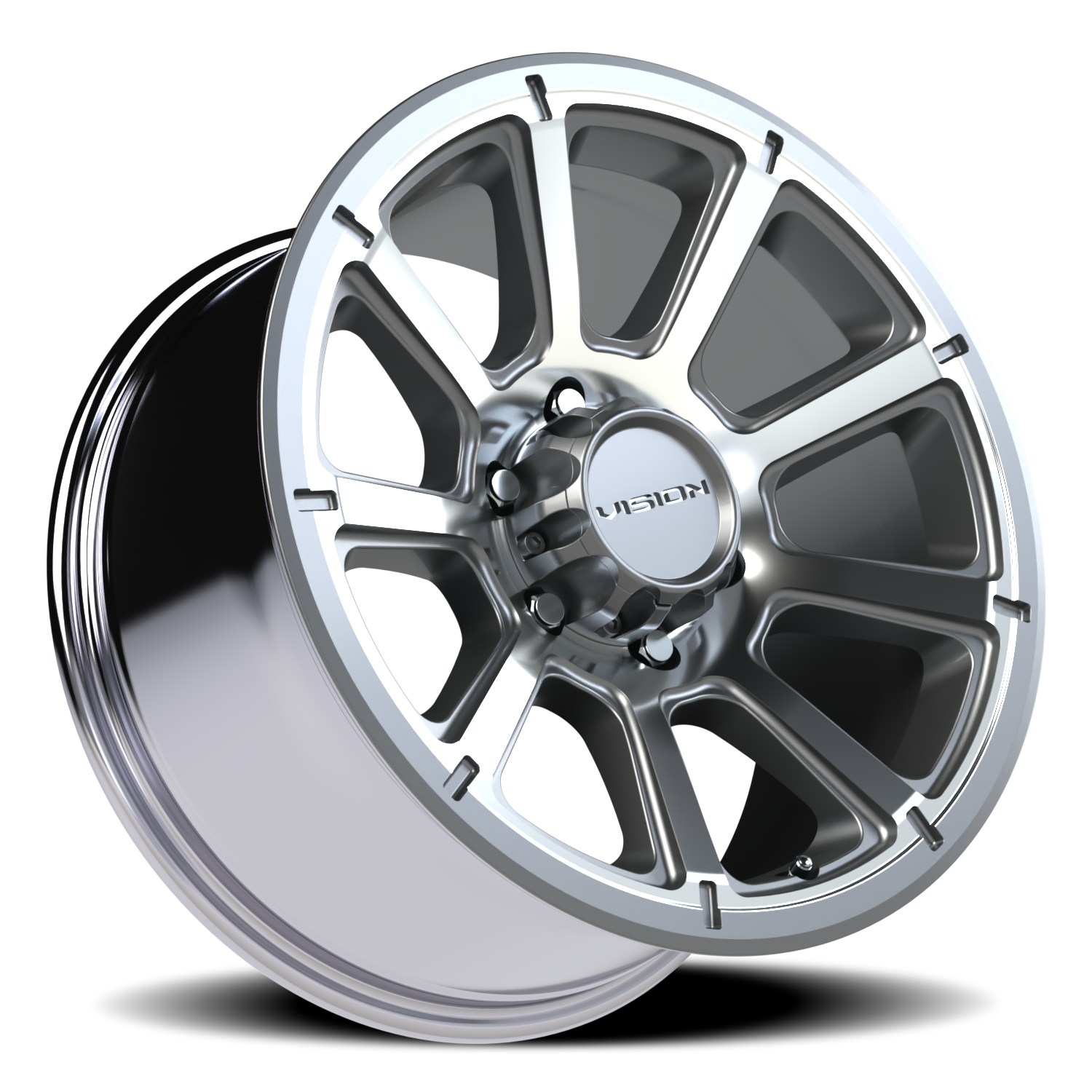 Vision Turbine 18X9 Gunmetal Machined Face Wheel