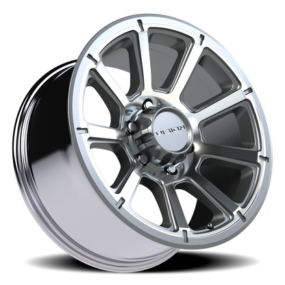 Vision Turbine 18X9 Gunmetal Machined Face Wheel