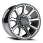 Vision Turbine 18X9 Gunmetal Machined Face Wheel
